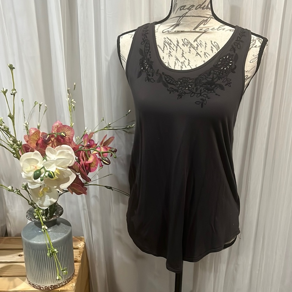 Black, small tank top